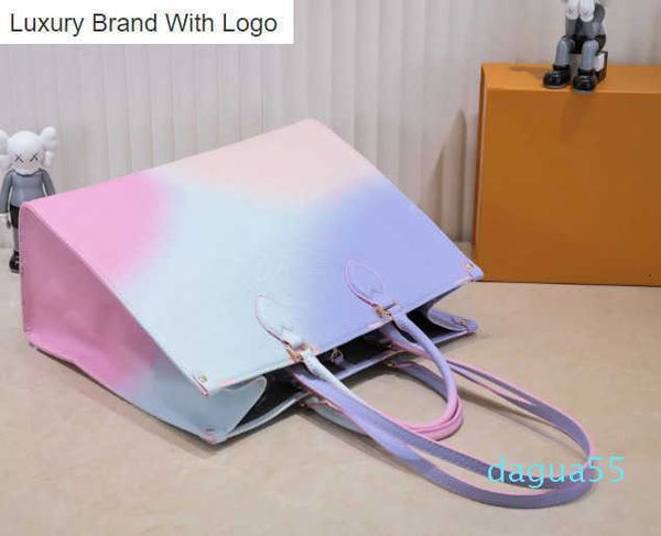 

l bag handbags totes quality onthego luxurys designers tote bag womens handbags purse flower ladies casual leather shoulder bags 5177, Black