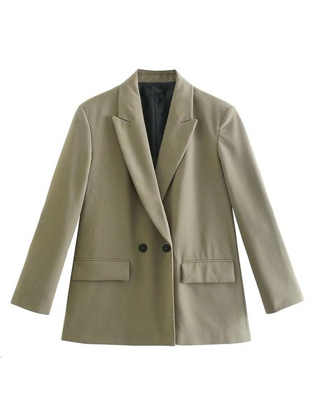 

women's suits blazers spring women jacket double breasted blazer office lady loose classic coat suit female chic outwear outfits veste, White;black