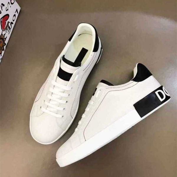 

Luxury 23S/S Calfskin Nappa Man Sneakers Shoes White Black Leather Trainers Famous Brands Comfort Outdoor Trainers Men's Casual Walking EU35-46.BOX {category} UC5V BXZX, 36