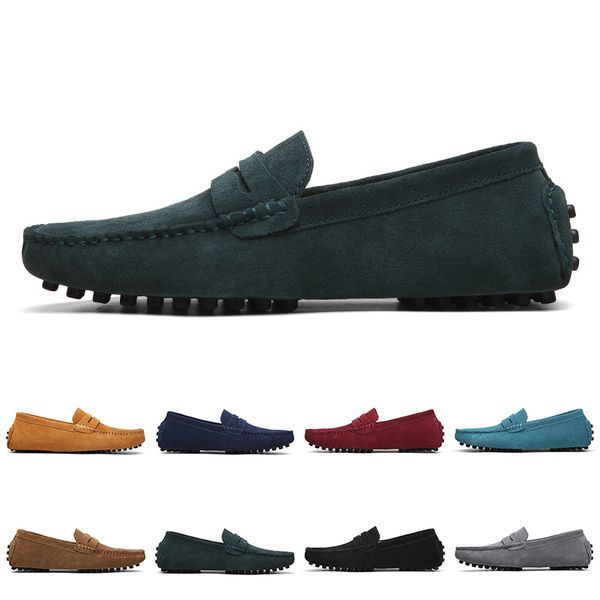 

mens women outdoor shoes leather soft sole black red orange blue brown comfortable sneaker 024