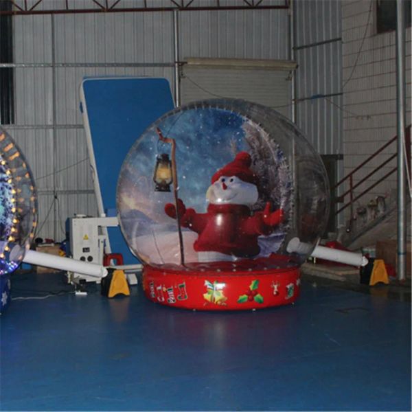 

2 m led christmas decoration balloon inflatable snow globe p booth for halloween birtyday festival party transparent bubble dome tent with a