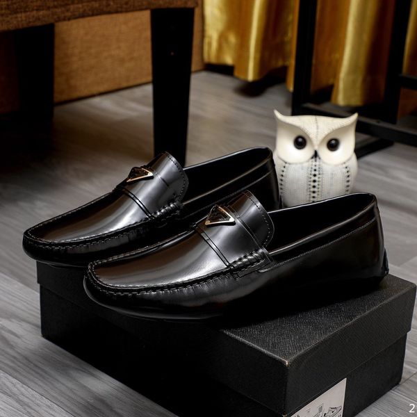 

p13/3model leather slip on mens loafers casual shoes men designer luxurious lofer man mocasines loafer trend 2023 loffers low lofars, Black