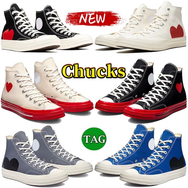 

chucks skate shoes mens womens hi white blue midsole comme sneakers fashion luxury eyes sneaker designer men ladies platform canvas lace up