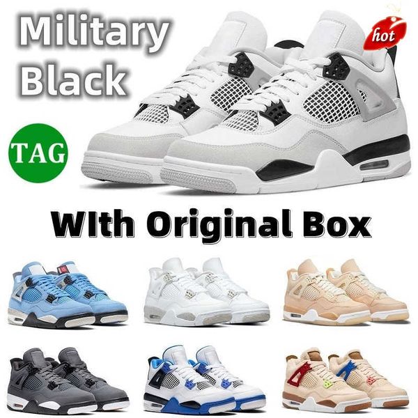 

j4s og excellent jumpman 4 basketball shoes sail oreo university blue 4 4s mens black cat red thunder fire red wild things white cement bred
