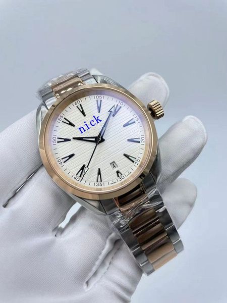 

2023 watches blue, white and black 41mm men's watches automatic mechanical movement luxury watches., Slivery;brown
