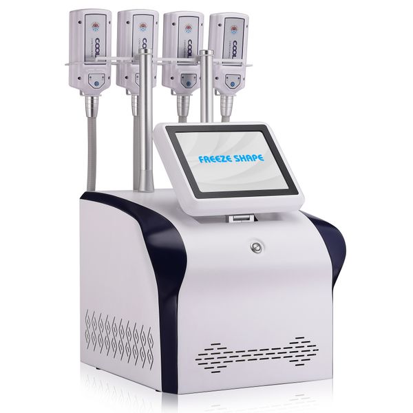 

machine beauty equipment 360 skin cooling ems rf fat e machine with 4 cryo plate, Black;white
