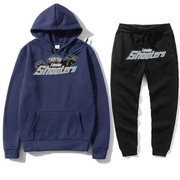 

hoodie set men's fashion trapstar letter leisure sports set fashion fleece sweater, Black;white