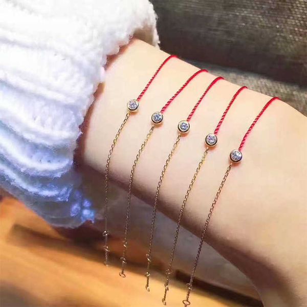 

bracelets french bracelet 925 silver vacuum electric lifeyear running red chain half full rope link a, Black