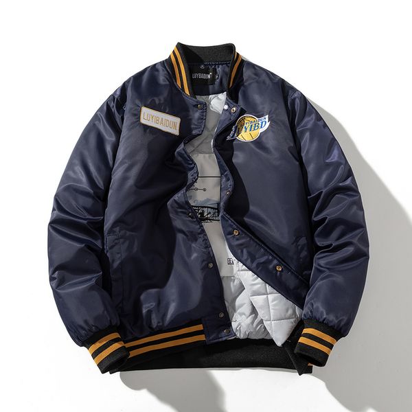 

men's jackets american baseball suit men's and women's fashion retro embroidery pilot jacket loose fashion brand spring autum, Black;brown