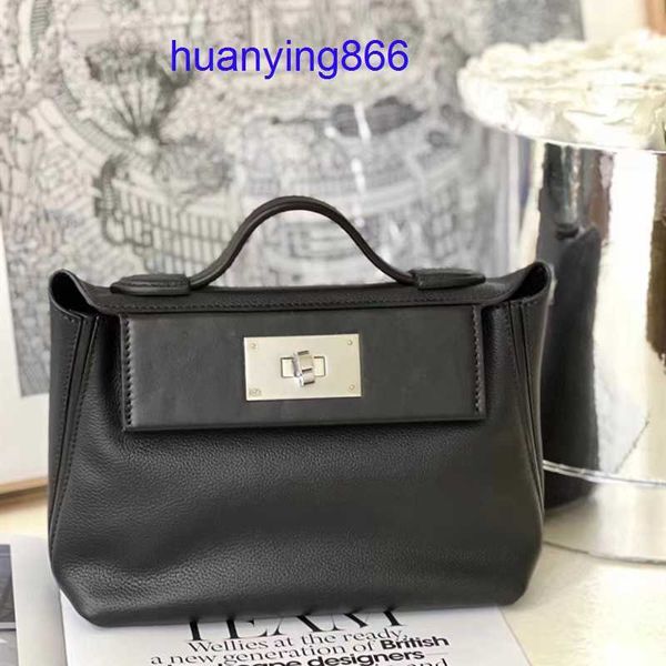 

designer herms's bags for woman premium fashion leather layer original mini 2424 carrie portable one-shoulder cross-body women