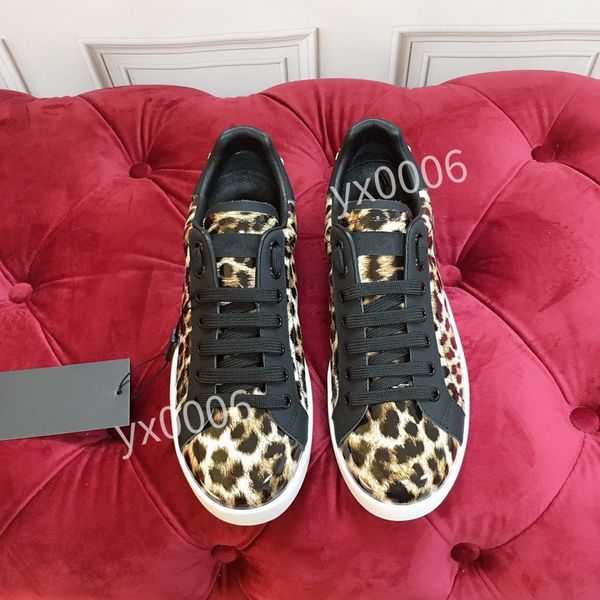 

2023 shoes splicing trendy sneakers men women genuine leather flat print white black sport skateboarding casual trainers with box