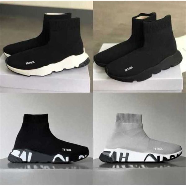 

2023 Men Socks Shoe Stretch Trainer Designer Sneakers Men Knit Mid-top Trainer Sock Sneakers High Quality Casual Shoes Runner Shoes 36-46 With Box NO017 ZXYX, B-2