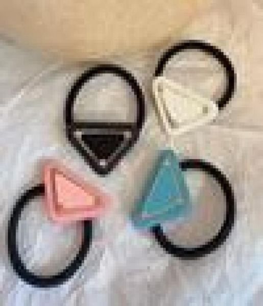

charm designer headbands retro triangle hair rubber bands for women girl brand elastic hairbands sports headband head 7831134, Pink
