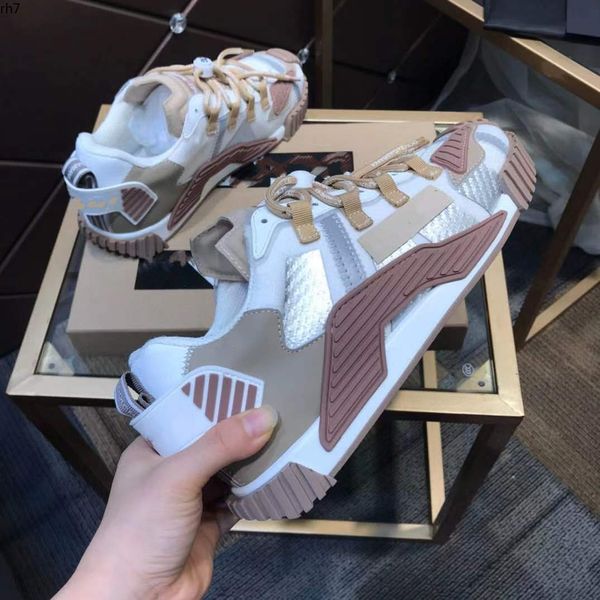 

casual shoes fashion real leather handmade multicolor gradient technical sneakers men women famous shoes trainers size3546 m kjk00000, Black