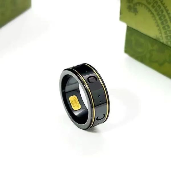 

8 style ceramic ring for mens womens planet rings fashion designer extravagant brand letters ring jewelry women men wedding white ceramic ri, Silver