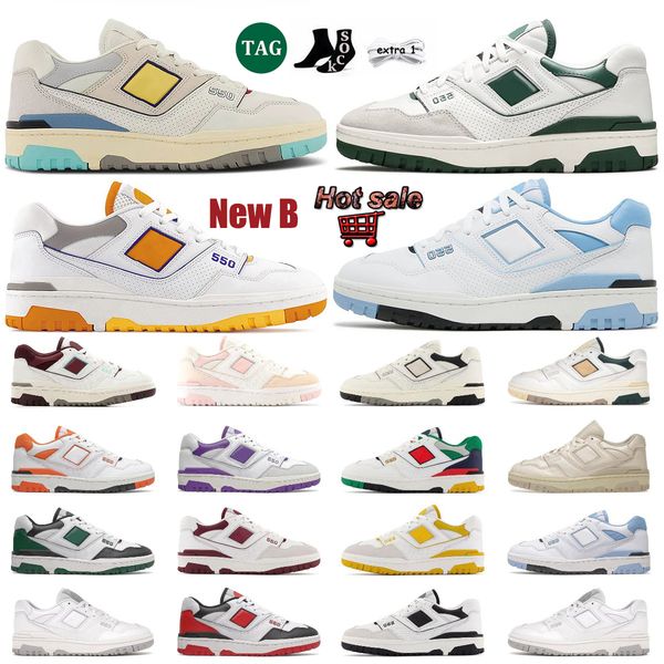 

designer new 550 shoes casual running shoes men women sneakers res white green black grey unc bb 550s amongst auralee varsity gold shadow me