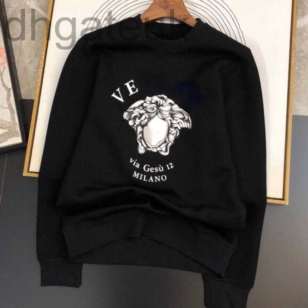 

designer mens hoodie sweatshirt v sweater medusa long sleeve tshirt women neck sweater cc8m, Black
