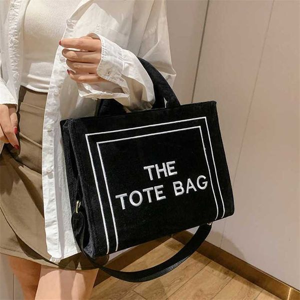 

handbag 2023 fashion women's bag leather quality handbag handbag fashionable shoulder female and plush tote large capacity embroidery l