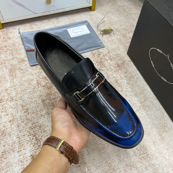 

p7/15model loafers luxury fashion men shoes party designer business handmade genuine leather man shoes for men original, Black