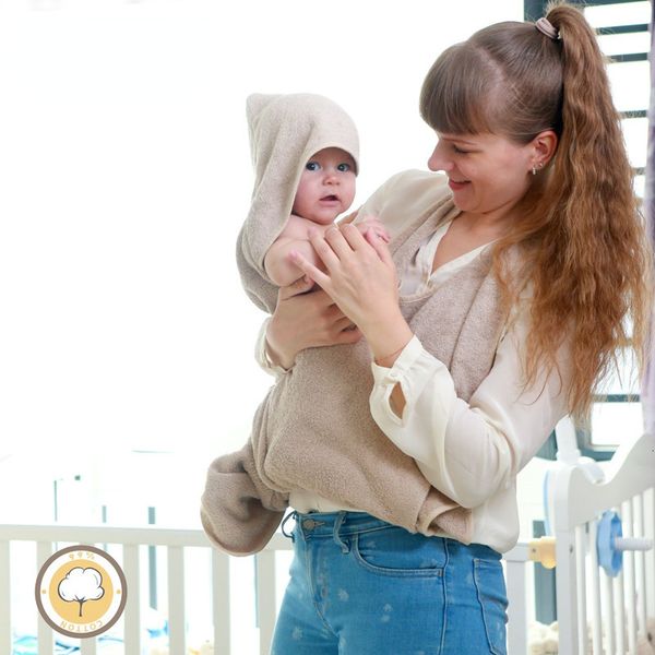 

blankets swaddling quick drying solid color combed soft and comfortable cotton baby hooded apron water absorbent children s cape towel bath