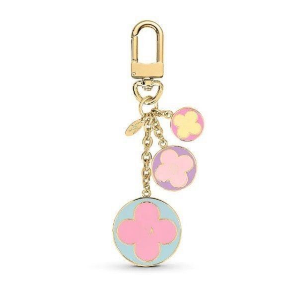 

designer key wallet luxury brand lovers color four-leaf clover car keyring famous designer women men shoulder bags totes crossbody keychain, Red;blue