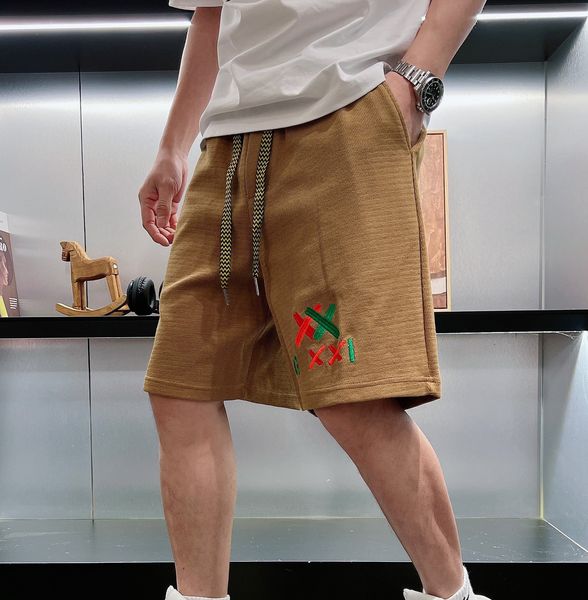 

men's designer shorts men's beach shorts casual sports jogging shorts classic embroidered letters summer ladies shorts asian size, White;black