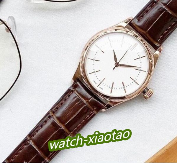 

factory watch 39mm men's automatic movement watches watch no date men black dial 904l full steel sapphire superlative wristwatches orig, Slivery;brown