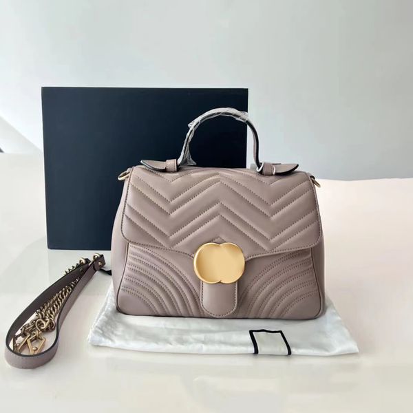 

double g marmont handle shoulder bag women's luxurys flap clutch bag cross body mens fashion designer genuine leather metal chain snap