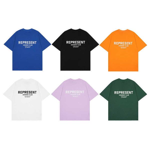 

men's t-shirts fashion represent and women's leisure classic small letter printed short sleeve, White;black