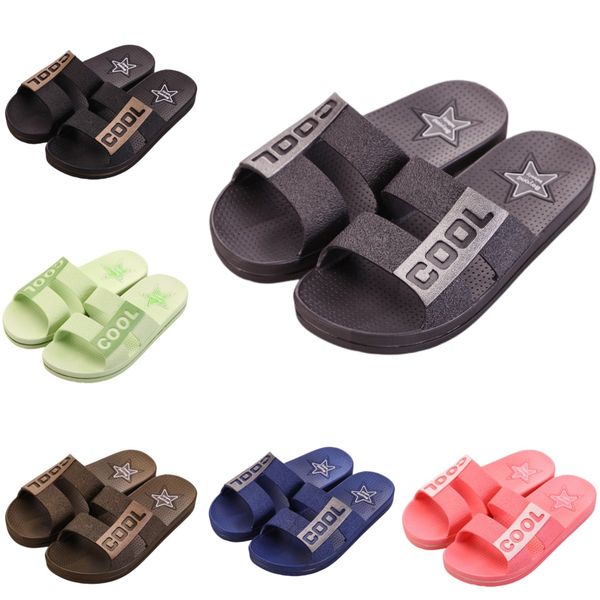 

slippers beach pink purple women men shoes coast bathroom green red indoor outdoor antiskid sandal size 36-45, Black