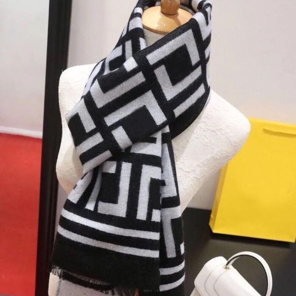 

designer wool scarves super pure mens scarf womens soft advanced fabrics luxury grid style long printed shawl shawl for women mens scarf, Blue;gray