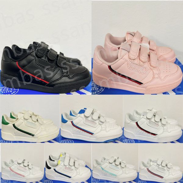 

kids shoes 80s casual boys continental children sneakers 80 girls youth sport running shoe toddlers runner outdoor trainers kid athletic sne, Black