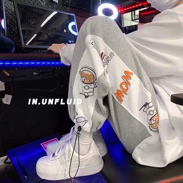 

men s pants spring autumn korean style trendy loose versatile ankle banded summer exercise casual 230311, Black
