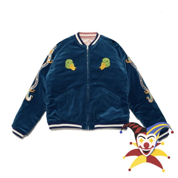 

men's jackets fw reversible embroidered human made jacket men women oversized eagle duck coats 230311, Black;brown