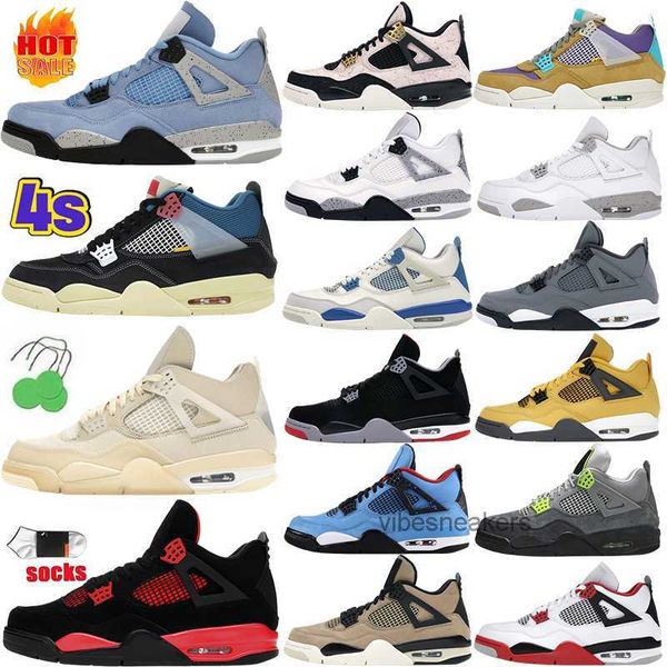 

basketball jumpman 4 shoes for men women 4s military blue black cat sail red thunder white oreo cactus jack university blue infrared bred co