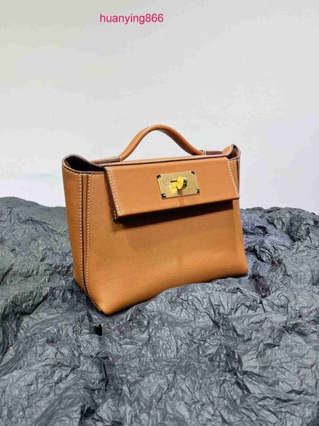 

herms's bags for designer woman women's 2022 new carrie 2424 mini layer cowhide dumpling wing portable one-shoulder cross-body bac