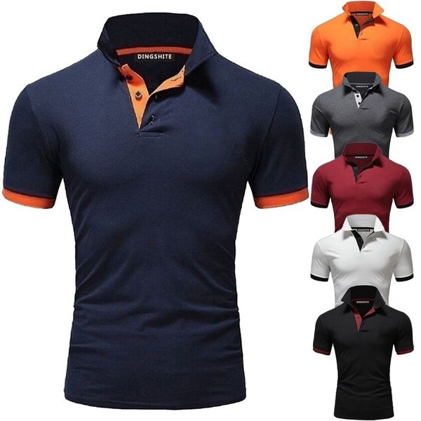 

men's polos 2024 summer fashion shortsleeved polo shirt 230311, White;black