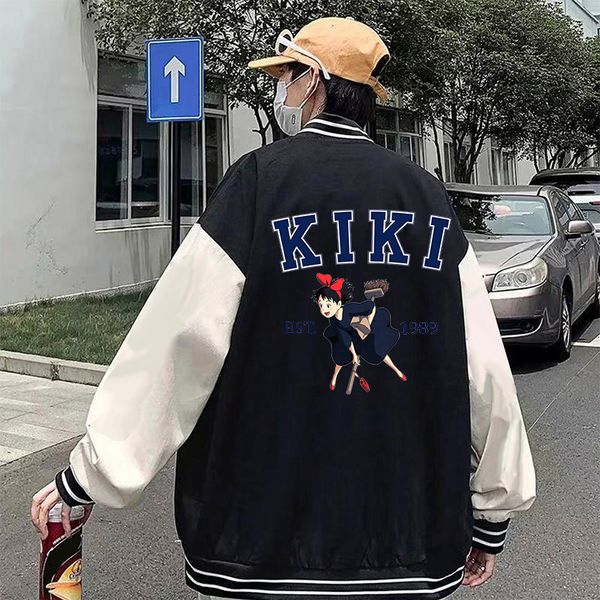 

women's hoodies sweatshirts 90s studio ghibli totoro hoodie japanese anime funny manga women spirited away miyazaki hayao sweatshirt ba, Black