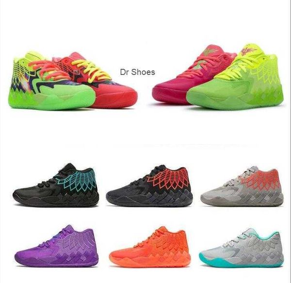 

2023 new men designer basketball shoes mb.01 lamelo ball buzz city rick and morty galaxy rock ridge volt blast trainer mens outdoors