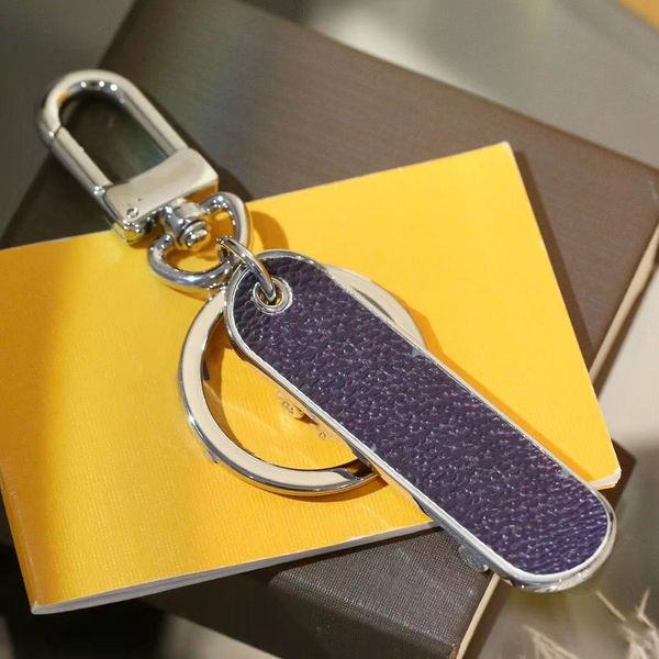 

luxury scooter cowhide keychains designer key chain real leather with stainless steel keychain good nice, Silver