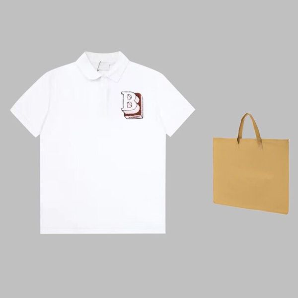 

2023ss spring and summer t shirt pure cotton fabric os version round neck short-sleeved women's men's high-quality men's t sh, Black;brown