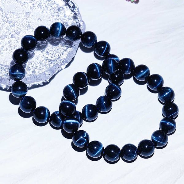 

bracelets natural blue eagle cat effect is good blue tiger eye stone bracelet crystal, Black