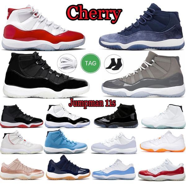 

jumpman 11 basketball shoes og 11s men women low concord cherry pantone space jam legend white pure violet designer sports sneakers walking