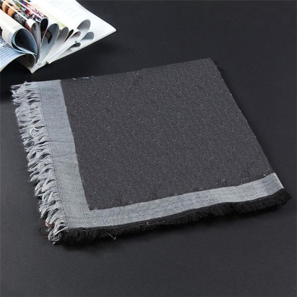 

2021 fashion scarf for women wool silk cashmere letter scarf shawl 18color ladies scarves size 140x140cm without box2872, Blue;gray
