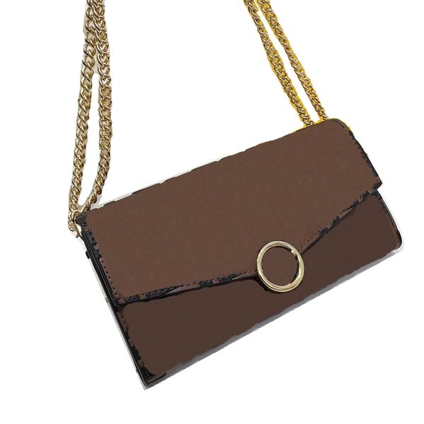 

2023 designer luxury wallet card bag chain single shoulder bag 2602, Red;black
