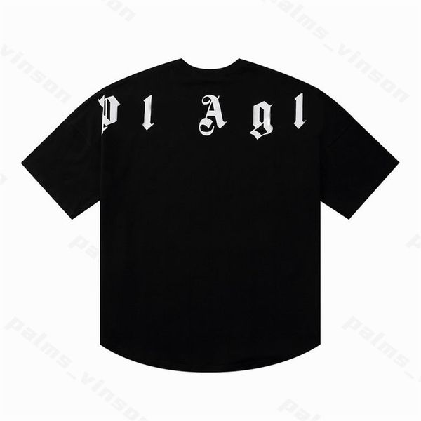 

palms tees mens t shirts angels summer high1 quality womens designers tshirts long sleeve luxurys letter clothing angels short sleeved 3 0v, White;black