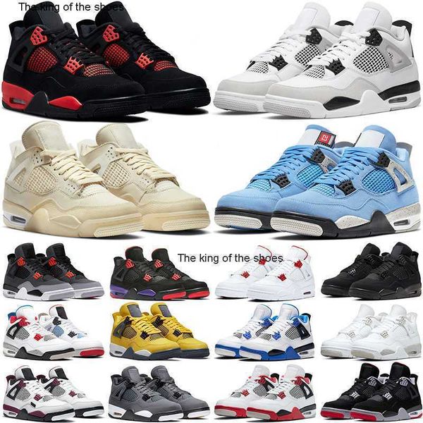 

j4s og2023 og jumpman 4 4s og mens basketball shoes university blue white oreo black cat black canvas sail metallic purple red thunder