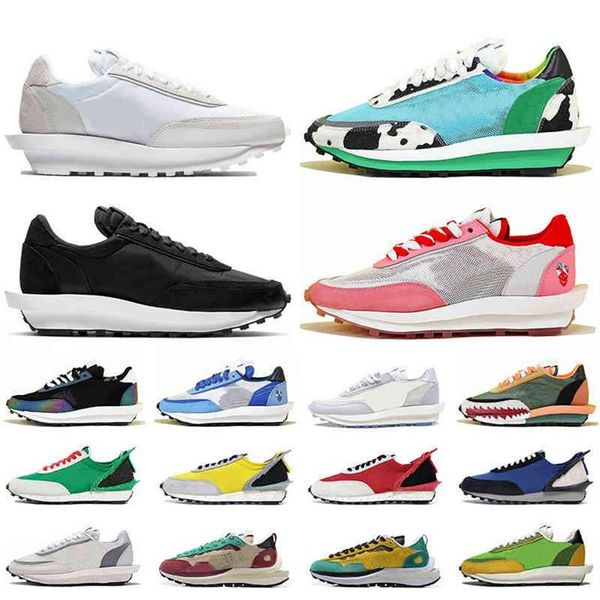 

2021 pegasus waffle ldv nylon white black chunky dunky strangelove dio women mens running shoes undercover daybreak sports trainer2028