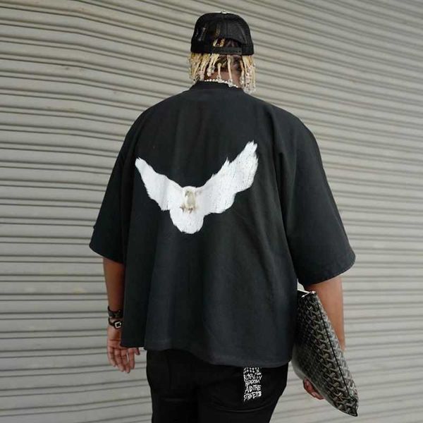 

yiciya t-shirt brand crop short sleeve tshirts womens clothes black tees oversize new women's classic wing drill tee woman fashion shir, White