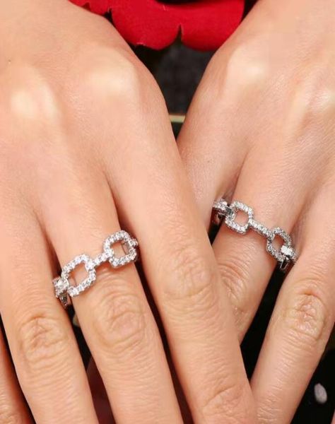 

fashion brand designer rings for women shining crystal ring jewelry with cz diamond stone party jewelry6322145, Silver